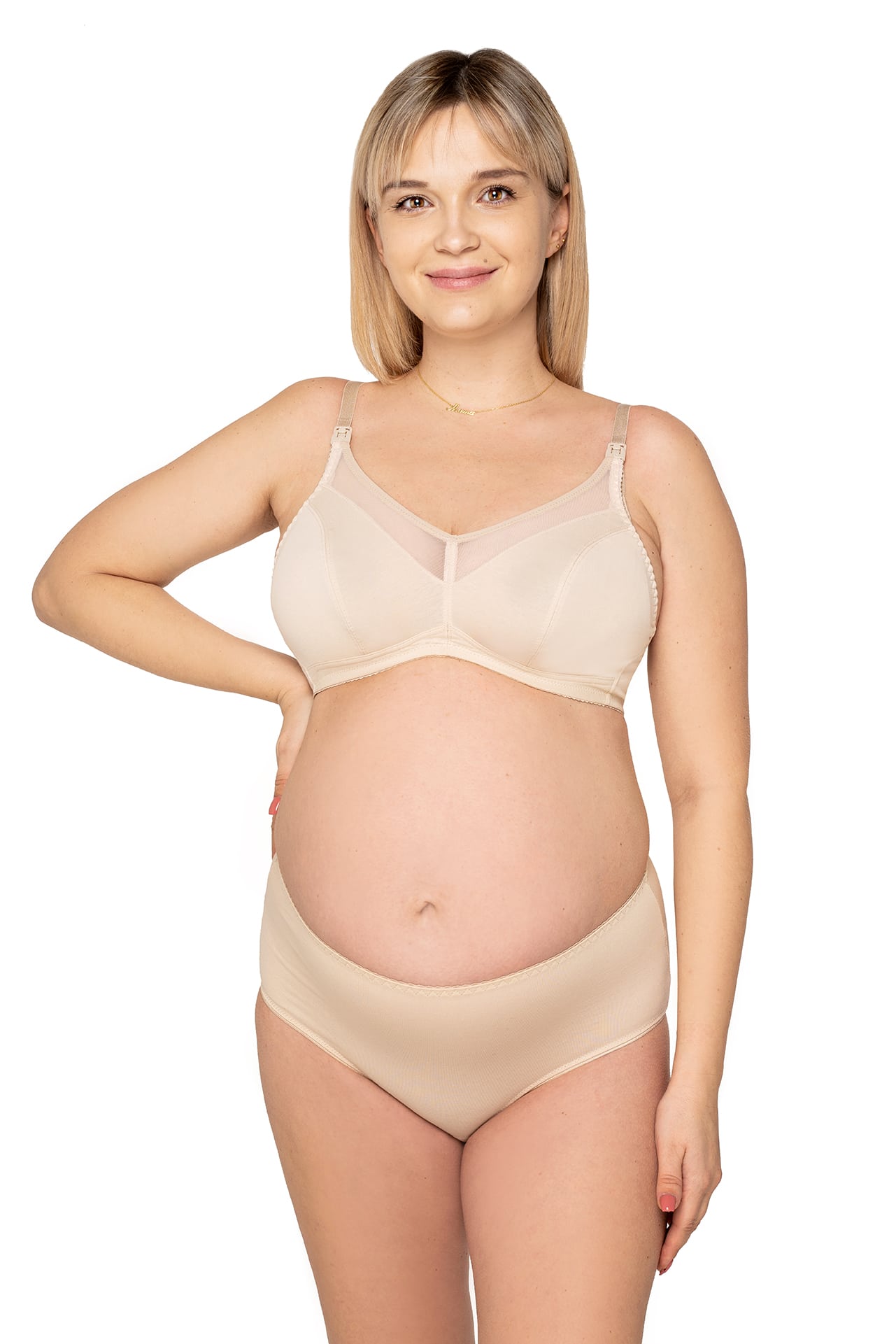 Momtobe Allday Beige Biustonosz miękki bez fiszbin