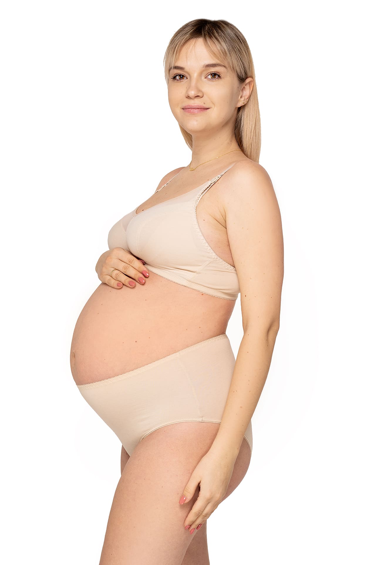 Momtobe Allday Beige Biustonosz miękki bez fiszbin