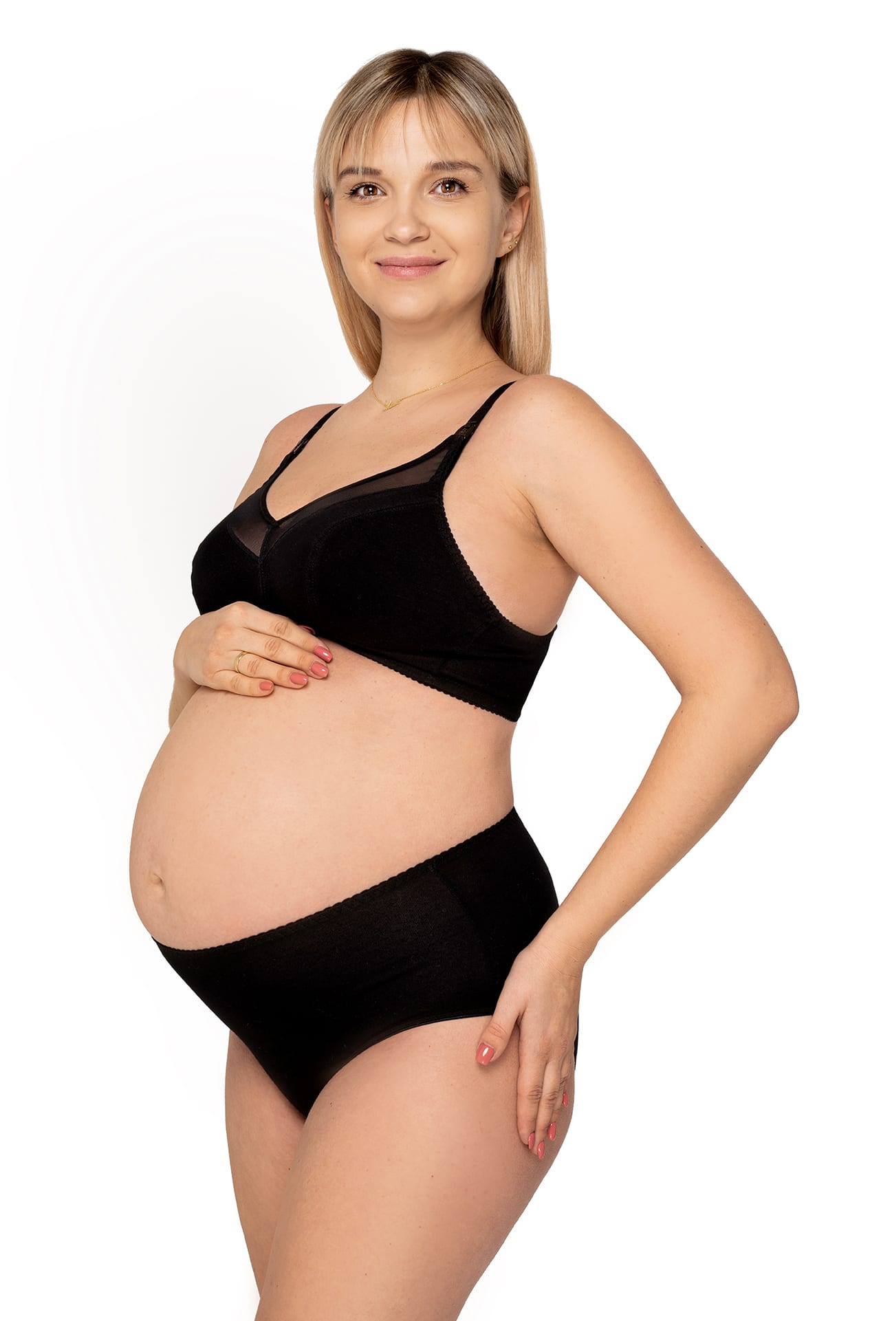 Momtobe Allday Black Biustonosz miękki bez fiszbin