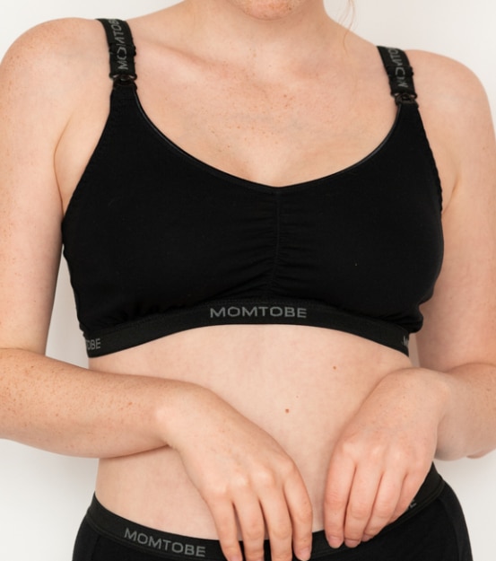 Momtobe Biustonosz do karmienia Momtobe Sport Black